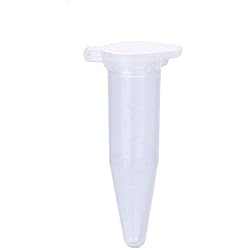 Siumir 1.5 ML Plastique Tube À Essai Centrifuge Flacon Tube D'échantillons Conteneurs D'échantillons avec Snap Cap 100 pcs
