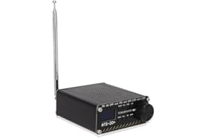 ANNADUE Récepteur Radio ATS-20+ Si4732, Récepteur Radio Multibande avec Haut-Parleur et Antenne pour Camping en Plein Air, Diffusion Mondiale, 800 mAh.