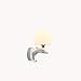 Produktbild QqHAO Einfache Moderne LED-Wand Lampe Dolphin Nachtlampe Einzel Kopf Glas Wand Lampe E27 Schraub Wand Lampe