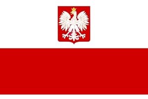 Michael & Rene Pflüger Barmstedt - 8,4x5,4 cm - Premium Autoaufkleber Polen mit Adler Polska Poland Sticker Aufkleber Auto Motorrad Roller Mofa