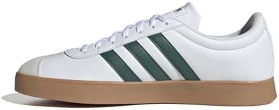 adidas Uomo VL Court Base Shoes, Ftwr White/Collegiate Green/Grey One, 44 EU