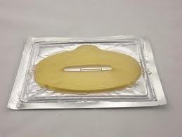 3 x Pack New Crystal 24K Gold Powder Gel Collagen Lip Mask Masks Sheet Patch, Anti Ageing Aging, Remove Lines, Dry Lips, Skincare, Anti Wrinkle, Moisturising, Moisture, Hydrating, Uplifting, Whitening, Remove Blemishes. Firmer, Smoother, Tone, Regeneration Of Skin, Fuller Lips, Gloss Look. Suitable For Home Use Hot or Cold.