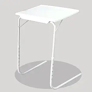 Arovemic Tables White Bed Sofa Table Smart Mate Foldable Folding Adjustable Tray Colur White