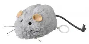 Combo of ? Trixie Wriggle Up Mouse Plush Cat Toy | Interactive Cat Toy, Made with Non-Toxic Polyester - 8 cm with Kittos Salmon Rings, 35 g | Best Treats to Train Your Pet - (Pack of 3)