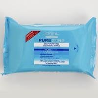L'Oreal Pure Zone Deep Purifying Cleansing Wipes 25