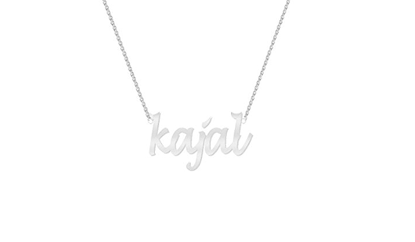 Buy Jewelzon Silver kajal Name Pendent 