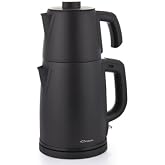 Conti CTM-125 Tealine &Ccedil;elik &Ccedil;ay Makinesi 2000 W, 1,7 L Su Isıtıcı ve 1,2 L Demlik, 304 Paslanmaz &Ccedil;elik, Sıcak Tutma, Kettle K