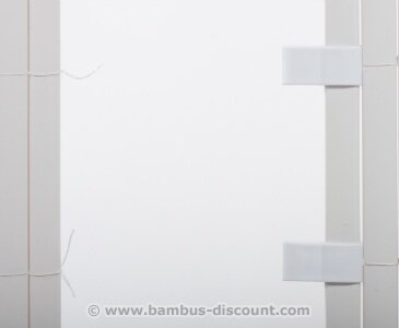 Nahtlose Verbindung für Kunststoffmatten von Videx, weiss, mit 4 Stück pro Beutel - 3