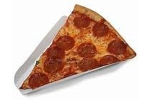 LGT White Disposable Recyclable Cardboard Pizza Slice/Pancake/Crepe Holder Fast Food Take Away Take Out Serving Container Box Tray (100)
