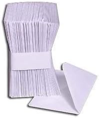 25 X WHITE FLORIST / FLORISTRY, CRAFT SMALL ENVELOPES 11cm X 7.6cm.