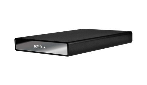 Icy Box IB-290StUS-B Externes Gehäuse für 2,5″ (6,35 cm) SATA HDD/SSD mit USB 2.0 & eSATA Anschluss, Aluminium, Kunstledertasche, schwarz - 7