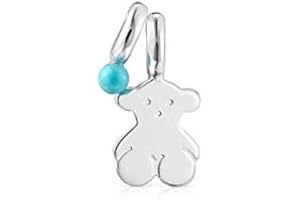 TOUS Słodkie lalki srebrne i Howlite wisiorki z misiem