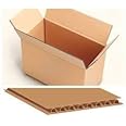 MOHIL ENTERPRISE: 3 Ply Corrugated Golden Packaging Boxes - 8 X4 X 8 Inch, Pack of 50