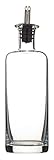Botella cristal Kitchenaid Botella para Aceite con Tapón Dosificador 450 ml, Blanco, 6.7x6.7x25 cm
