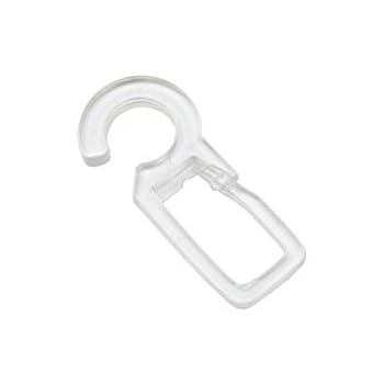 100x Faltenlegehaken Transparent • 6,2mm Öse • Vorhang-Clips Für Gardinenringe