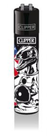 CLIPPER®-Feuerzeuge – Motiv „Astronaut Animals“ – 4 Stück – nachfüllbar - 3