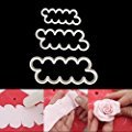 3 Teilig DIY Silikonform 3D-Blumen zur Dekoration von Muffins Keksen Kuchen Zuckermasse - 2