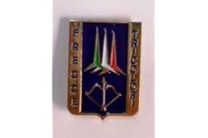 VENDOTUTTONLINE DISTINTIVO MILITARE "FRECCE TRICOLORE" - METALLO SMALTATO Dimensioni 2,3x3,0 cm