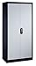 Produktbild CP Büro-Stahlschrank mit Flügeltüren - HxB 1950 x 930 mm - Tiefe 500 mm, grau/weißalu - Aktenschrank Büroschrank Flügeltürschrank Stahlschrank Universalschrank