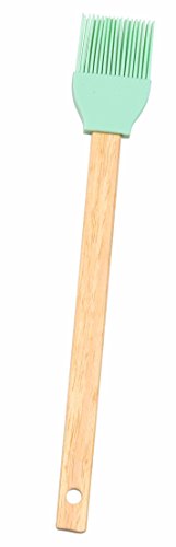3-teiliges Silikon Küchen- und Back Set in Pastelltönen – Schneebesen, Teigschaber und Pinsel mit Holzgriff (Mintgrün) - 4