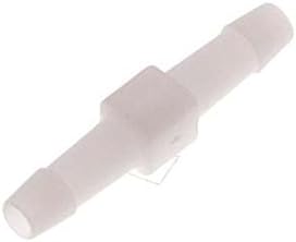 Hose connection pipe made of plastic – POM 3 to 25 mm – straight connector, white