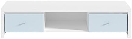 KARERT TV Unit Cabinet TV Stand 2 - drawer (Blue LIGHT)