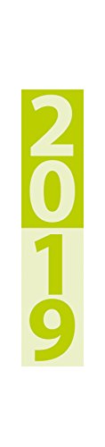Preisvergleich Produktbild Streifenplaner Compact Grün 2019: Wandplaner und Bürokalender als praktische Monatsübersicht I Streifenkalender schmal: 11,8 x 50 cm