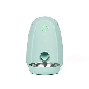 DOGNESS Smart Feed Automatic Cat Feeder, Wi-Fi Enabled Pet Feeder for Cat and Small Dog, Smartphone App for iOS and Android, Fresh Lock System Auto Food Dispenser (2L Feeder, Green)
