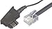 Produktbild Telefonkabel – TAE-F/RJ-11, 10 m 10 m schwarz Telefon Kabel – Cables-Telefon (10 m, TAE F, RJ-11)