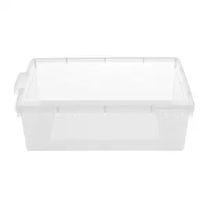 Meri Shopp Reptile Box Case for Snake Turtle Breeding Feeding Hatching Container Clear_33x24x10cm