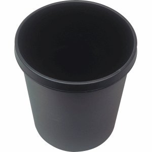 Helit Papierkorb 18l schwarz