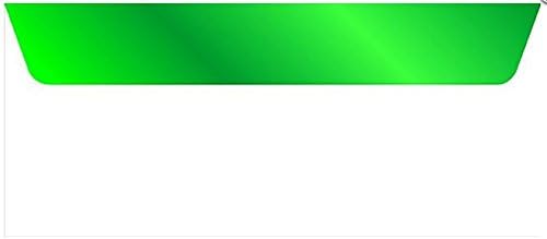 Geographics White with Green Foil Christmas Envelopes, No.10, 4.12 x 9.5 Inches, White Green, 20 Pack (49499)