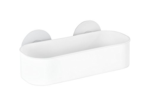 Wenko 21824100 Static-Loc Wandablage Osimo – Befestigen ohne bohren, Kunststoff – Polypropylen, 27 x 9,5 x 12 cm, weiß - 3