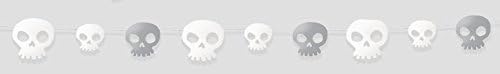 9 Feet Skulls Skull Paper Chain Garland Banner Bunting Halloween Party Decorations