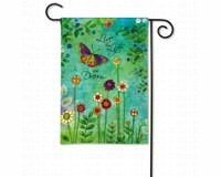 Preisvergleich Produktbild 2 Stück Live Your Dream Garten Flagge