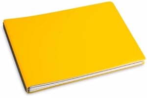 ‎X17 X17-A5+ Querformat Terminplaner/Organizer 2024-2025 | 18-Monats-Kalender | gelb; aus recyceltem Leder. Nachfüllbar. Hefte: Wochenkalender Classic+2 Hefte (blanko, gepunktet), Made in Germany.