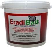 Eradibait Rat and Mouse Killer 3kg tub,safe for children,poultry,dogs,cats and pets