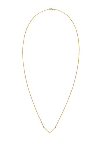 Elli-Damen-Schmuck-Echtschmuck-Halskette-Kette-Gliederkette-Geo-Dreieck-V-Kette-Blogger-Sterling-Silber-925-Vergoldet-Lnge-45-cm
