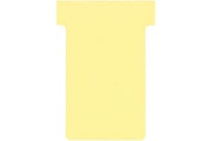 Nobo, Lot de 100 fiches T pour planning, Indice 2, Jaune, 2002004, Large