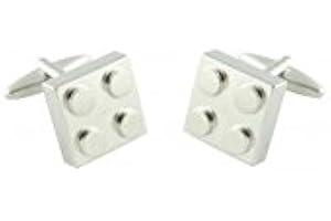 MasGemelos - Gemelos Lego Plateado Cufflinks