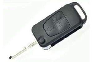 CARCASASCHULAS Carcasa de Llave Compatible con Llave de Mercedes Benz Clase A E C S G con espadin y 3 Botones Modelo m10