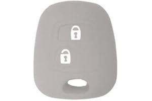 SALPIE Carcasa para llave de coche, accesorios de repuesto para Peugeot 103 106 107 206 206 207 208 306 307 308 406 407 508 806 1007 Citroen C1 C2 C3 C4 C5 Xsara Saxo, gris