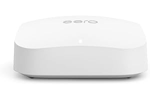 Router wi-fi mesh Amazon eero Pro 6E | Ethernet 2,5 Gbps | Fino a 190 m² | Connessione di oltre 100 dispositivi | Ideale per streaming, lavoro e gaming | Confezione da 1 | Modello 2022