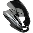 TAWAR ENTREPRISE Front Headlight Visor for Super Splendor New Model (Black with Grey)
