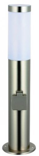 Nordlux Edelstahl Leuchte Stand 45 cm Höhe mit Steckdose - 2