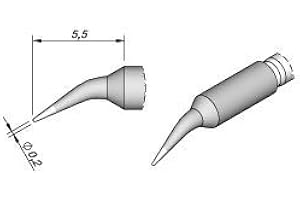 Jbc C210002 końcówka lutownicza do T210 Spitz