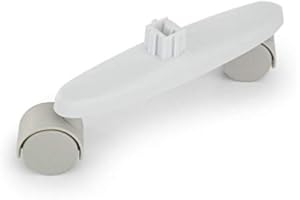 Klarstein Hot Spot Slimcurve - Rotelle di Ricambio, Accessorio per Stufa Hot Spot Slimcurve, 2 Pezzo, Bianco