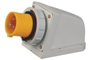 Elecbee 110V-130V 16A Receptacle 3pin 50/60Hz 2P+E 4h 2P+E IP67 CEE Industrial IEC60309 Surface Mount Pin Socket with Box