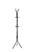 TOKUYI® 12 Hook Steel Hat Clothes Jacket Coat Umbrella Storage Organiser Stand Rack (Black)