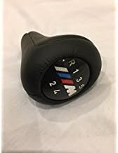 Genuine Leather Gear Stick/Shift Knob 5-speed Black M Logo